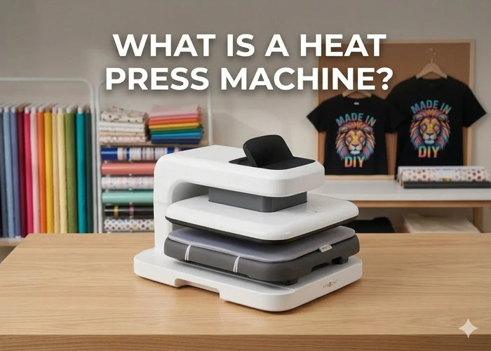 White auto heat press 2 on the table