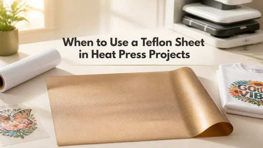 When Should You Use a Teflon Sheet? Heat Press Advanced Guide