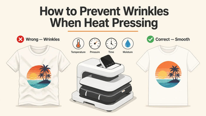 Why Heat Press Designs Wrinkle (And How to Fix Them): A Practical, Material-Based Guide