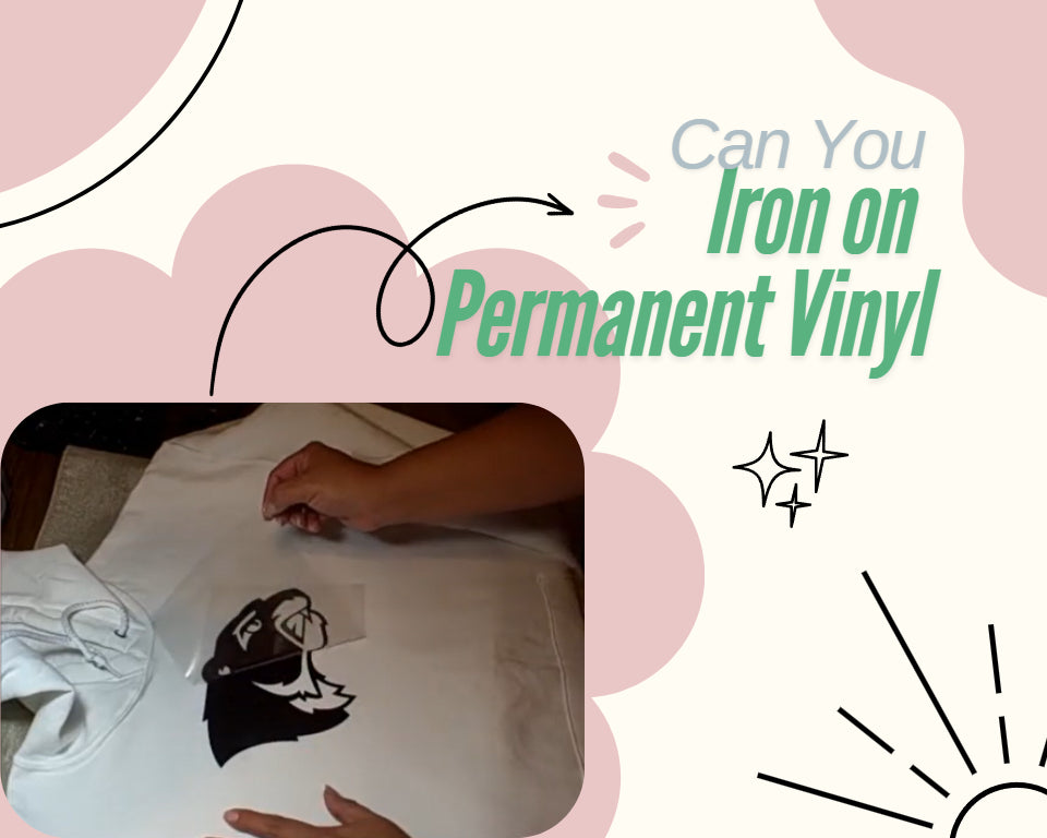 This is a cover image about iron on permanent vinyl.