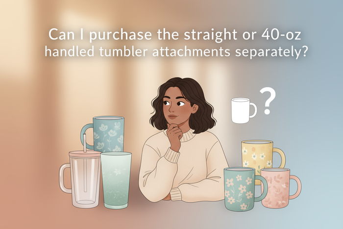 Can I purchase the straight or 40-oz handled tumbler attachments separately? Where can I buy them?