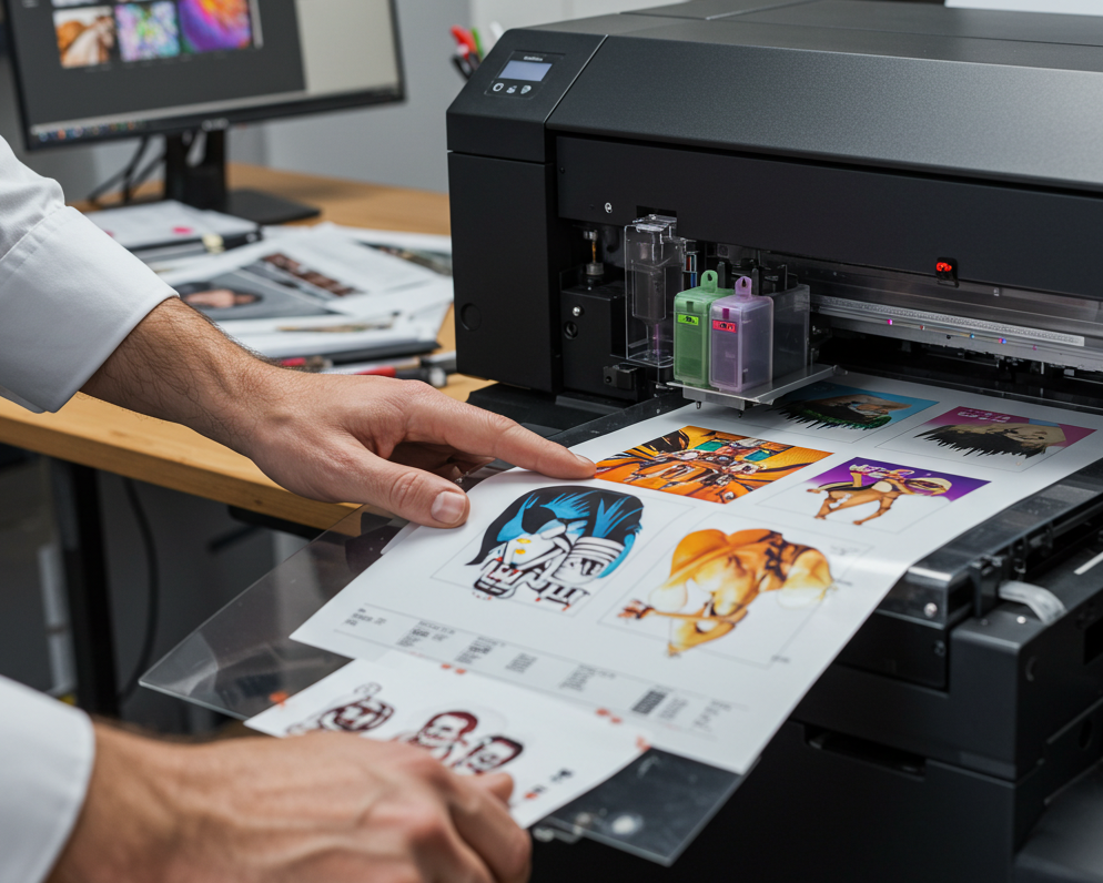 This is a cover image about  use dtf transfer film with inkjet printer.