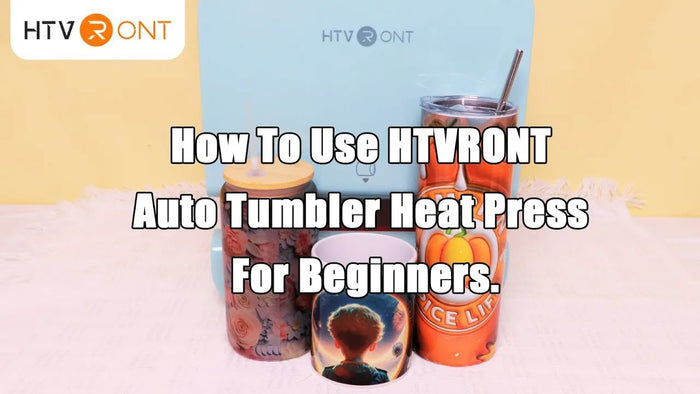The images show different glasses that have been sublimated by HTVRONT Auto tumbler heat press.