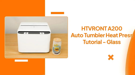 How to heat press a glass with A200 Tumbler Heat Press-Tutorial Video