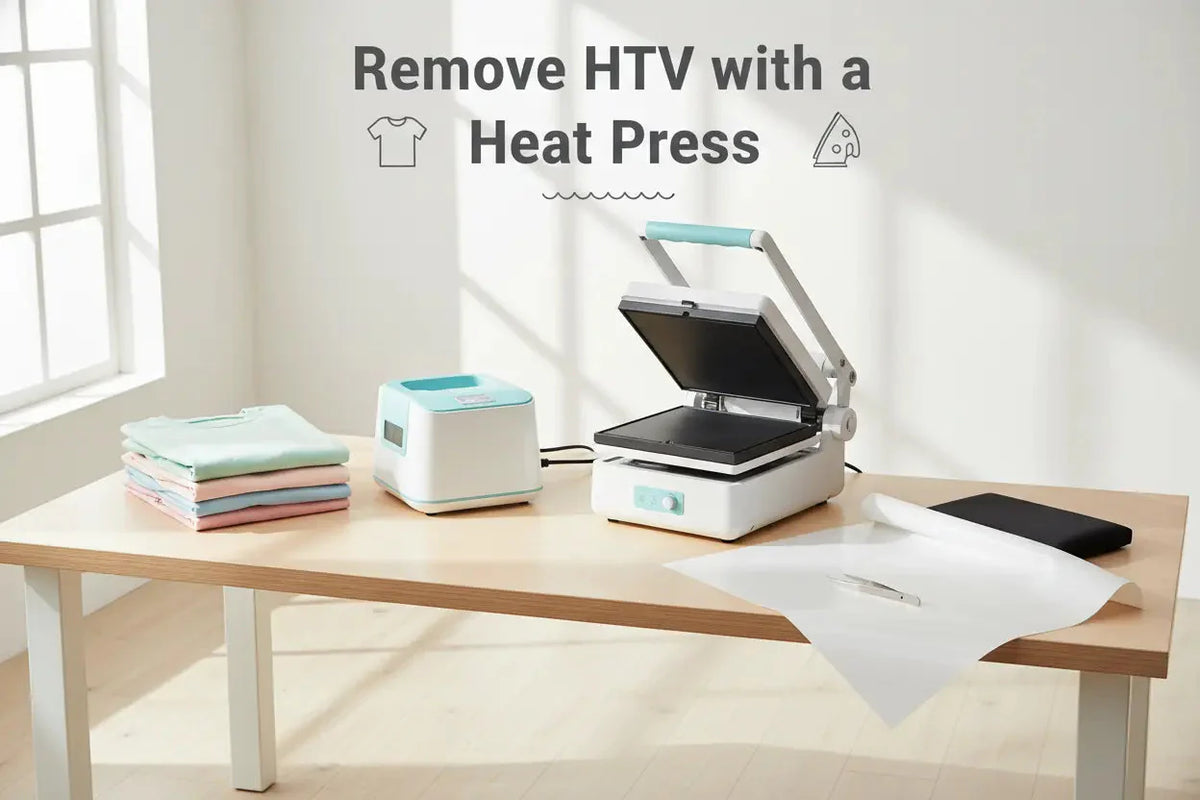 How to Remove HTV from a Shirt with a Heat Press