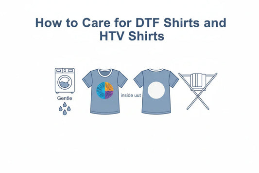 How to Care for DTF Shirts and HTV Shirts