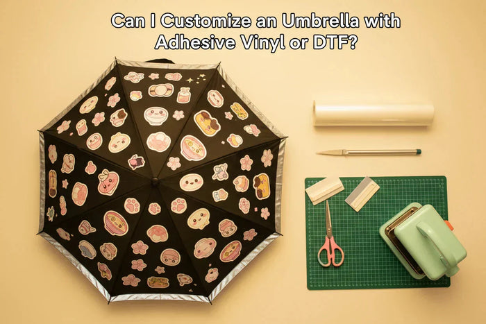 Can I Customize an Umbrella with Adhesive Vinyl or DTF