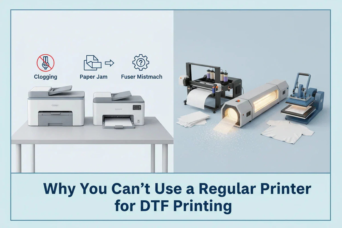 Why You Can’t Use a Regular Printer for DTF Printing