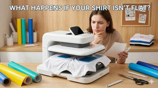 HTV Heat Press Problems: What Happens If Your Shirt Isn’t Flat?