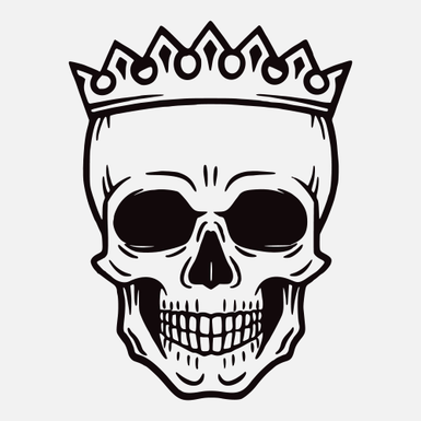 【MEMBER ONLY】Skull-with-crown SVG