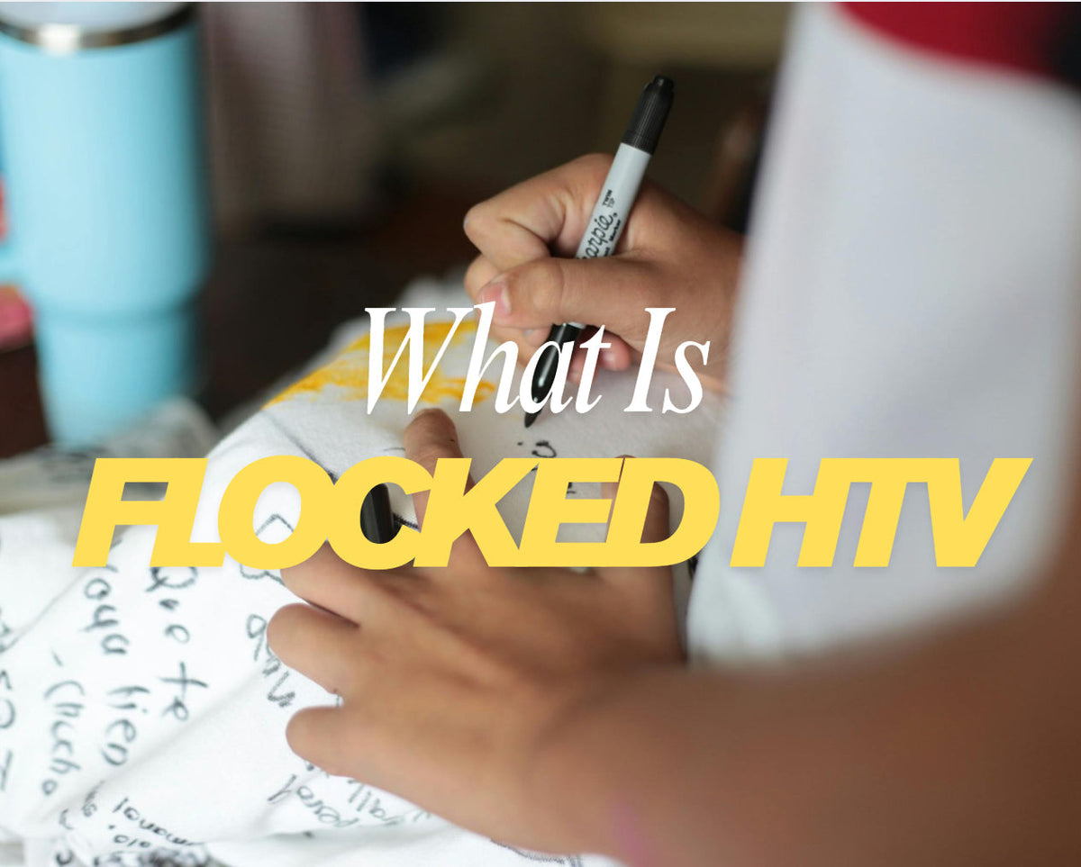 This is the cover image for flocked heat transfer vinyl (Flocked HTV).