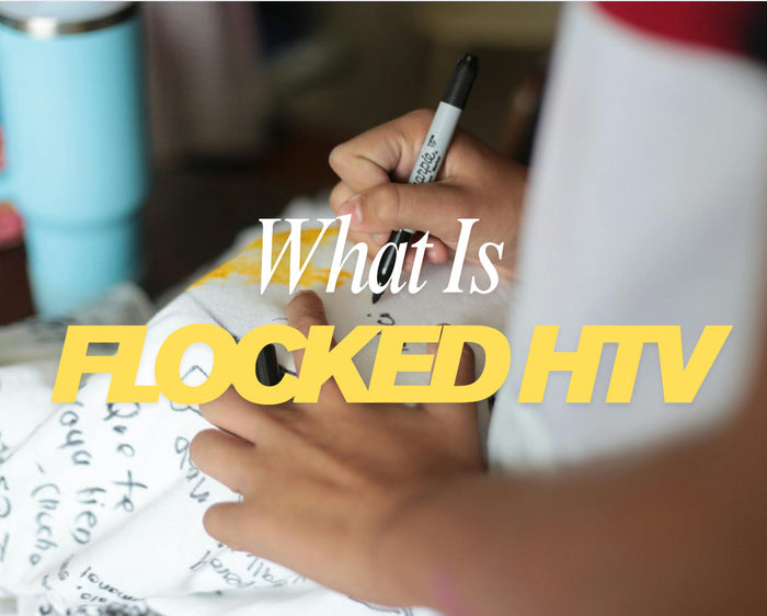 This is the cover image for flocked heat transfer vinyl (Flocked HTV).