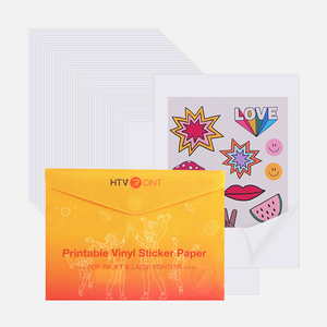 Glossy Printable / Matte Printable Vinyl Sticker Paper 100 Sheets Waterproof  - 8.5"X 11"