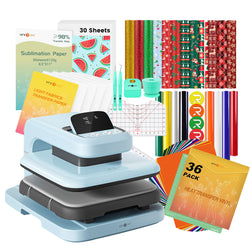 [Christmas Best Deal] HTVRONT Auto Heat Press 2+Great Value Bundle