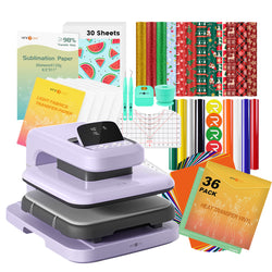 [Christmas Best Deal] HTVRONT Auto Heat Press 2+Great Value Bundle