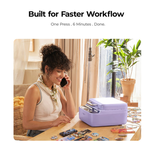 HTVRONT Auto Heat Press 2+ H17 Phone Case Heat Press +Tumbler Heat Press all-in-one Bundle