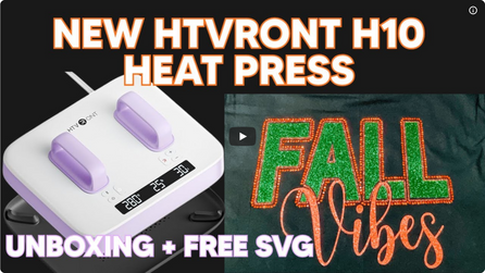 Crafting with Delonda: Review video of the H10 Portable T-Shirt Press