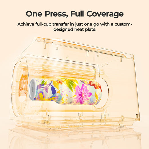 HTVRONT A200 Auto Tumbler Heat Press, Start-up Kit - Bubble Blue(Sold Out)