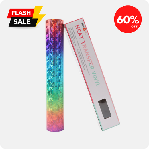 Crystal Holographic Heat Transfer Vinyl Roll - 12"x10 Ft (3 Colors) [Flash Sale]