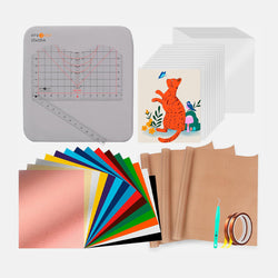 HTVRONT Auto Heat Press 2 - Digit 120V, Starter Kit - Daisy White