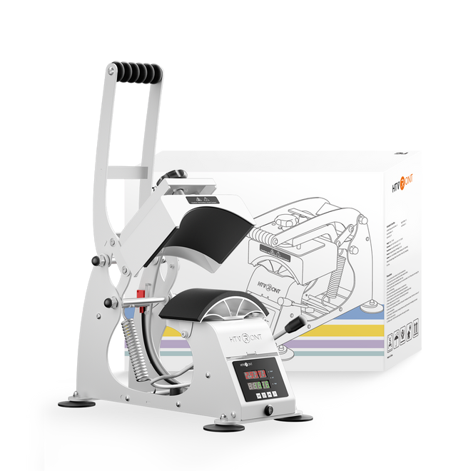 HTVRONT Manual Hat Heat Press Machine 110V - (2 Colors)