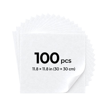 【Pre-Order】HTVRONT Tear-Away Stabilizer Sheets 100 pcs - 11.8 × 11.8 in / 30 × 30 cm, 70g, Shipping Starts Oct 8