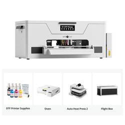 HTVRONT D1 DTF Printer, All-in-one Kit - Daisy White