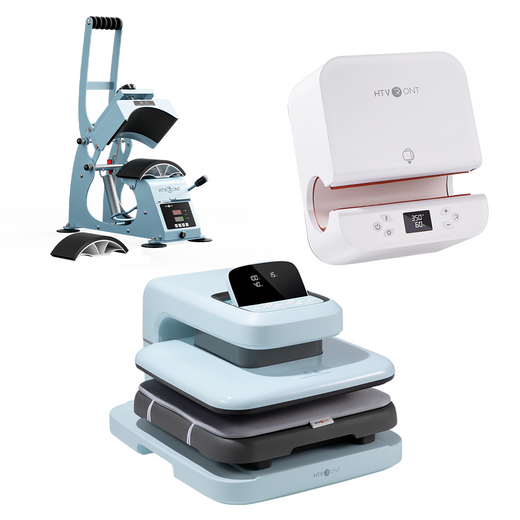 [Machine bundle]HTVRONT Auto Heat Press 2 - 15"x15" +Tumbler Heat Press+Manual Hat Heat Press Machine