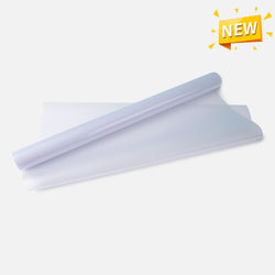 Window Privacy Film - Non Adhesive Frosted Glass (17.5"×6.5ft, Matte White)