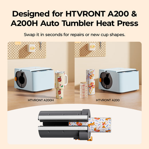 HTVRONT Handle Tumbler/Straight Tumbler Heat Plate Kit - For A200&A200H Auto Tumbler Heat Press