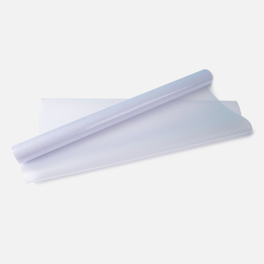 Window Privacy Film - Non Adhesive Frosted Glass (17.5"×6.5ft, Matte White)