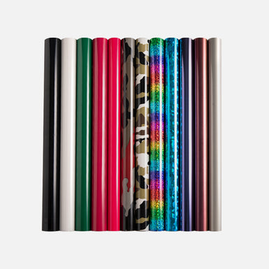 HTVRONT 8/14pcs 12X3ft Multi-Color PU Heat Transfer Vinyl Roll for Cri –  craftercuts