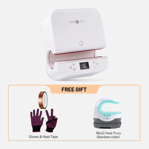HTVRONT Auto Tumbler Heat Press+Free Mini2 Heat Press Machine