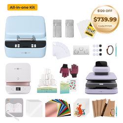 HTVRONT H17 Phone Case + Auto2 Heat Press +Tumbler Heat Press all-in-one Bundle