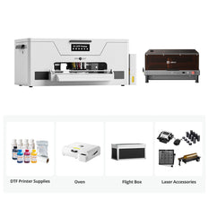 HTVRONT D1 DTF Printer, Ultimate Premium Kit - Daisy White