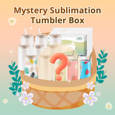 Mystery Sublimation Tumbler Box: Glass or Stainless Steel Tumbler & Random Materials