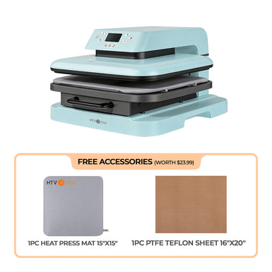 HTVRONT Auto Heat Press - 15" x 15"(2 colors), Standard Kit
