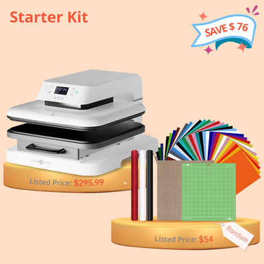 [Starter Kit] Auto Heat Press Machine 15" x 15" 110V + Starter Kit Bundle