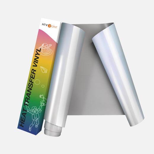 Black Holographic And Pure White Htv Heat Transfer Vinyl For - Temu