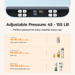 HTVRONT A200 Auto Tumbler Heat Press, Start-up Kit - Bubble Blue(Sold Out)