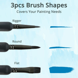 [LOKLiK iPaint]Paintbrush Set（3pcs）