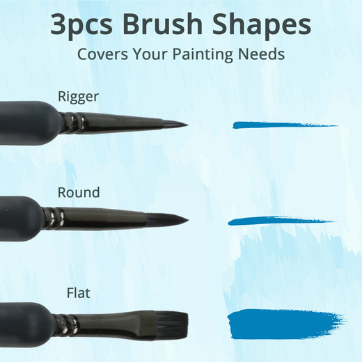 [LOKLiK iPaint]Paintbrush Set（3pcs）