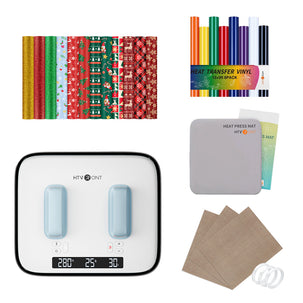 HTVRONT H10 12x10in Heat Press, Ultimate Premium Kit - Bubble Blue