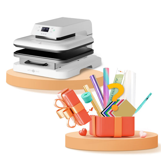 HTVRONT Auto Heat Press - 15" x 15"(2 colors), Standard Kit