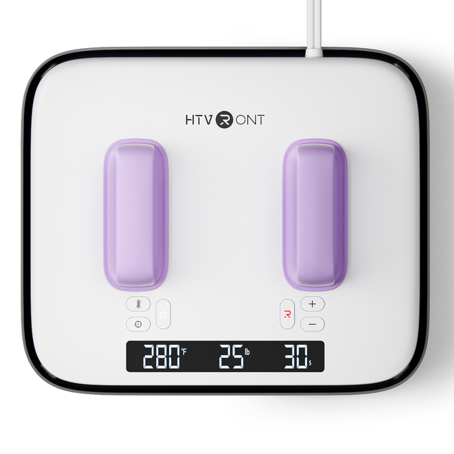 HTVRONT H10 12x10in Heat Press, Beginner Kit - Lavender Purple