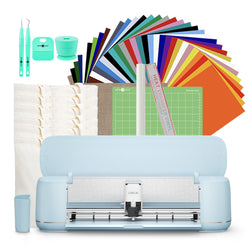LOKLiK Cutting Machine 2, HTV & Bag Bundle - Bubble Blue