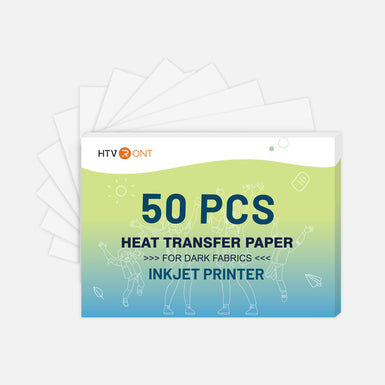 Heat Transfer Paper for Dark Fabric - 8.5" X 11" 50 Pack