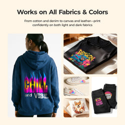 HTVRONT DTF Transfer Film Roll 13 Inch x 328 FT——fit for A3 DTF Printer