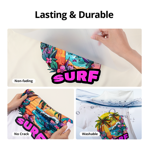 HTVRONT DTF Transfer Film Roll 13 Inch x 328 FT——fit for A3 DTF Printer