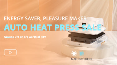 HTVRONT 15x15in 1500w Auto Heat Press Machine Automatic Pressure